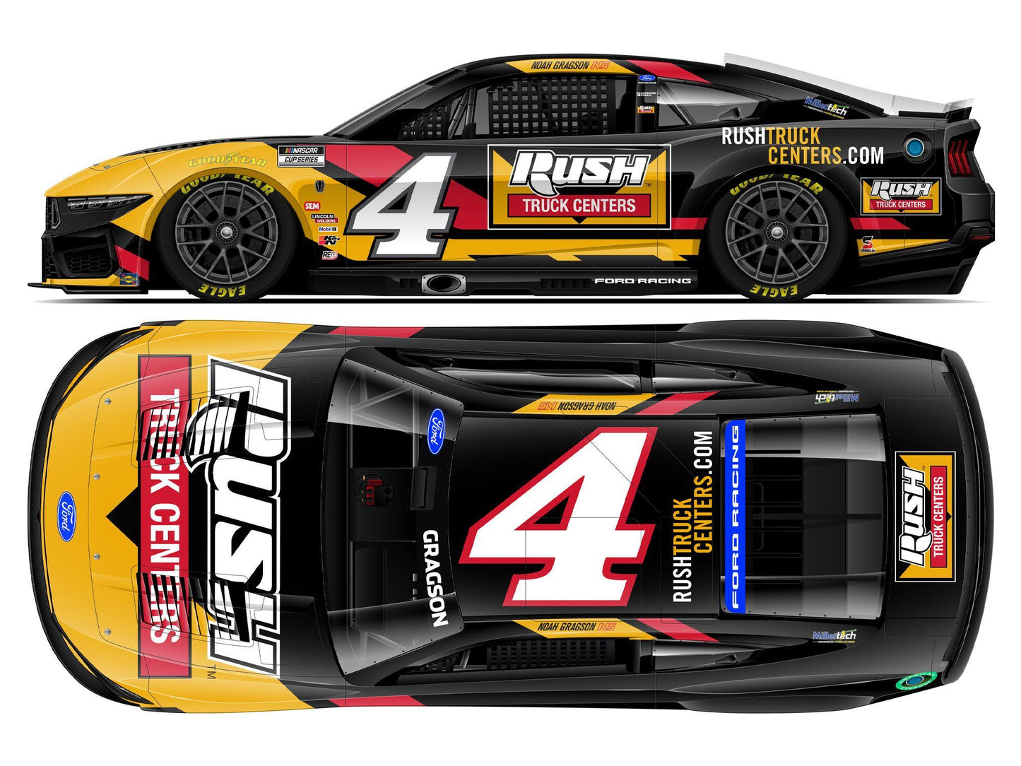 NOAH GRAGSON #4 2026 RUSH TRUCK CENTERS 1/24 HO DIECAST