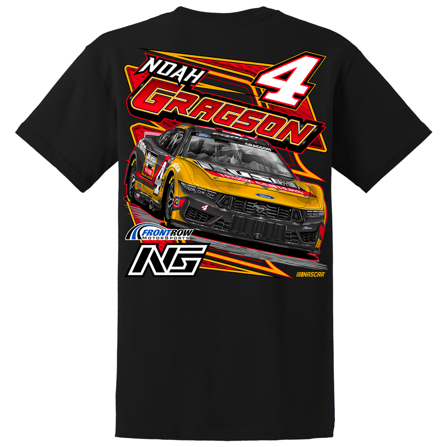 NOAH GRAGSON #4 RUSH TRUCK CENTERS BLACK 2-SPOT CAR TEE