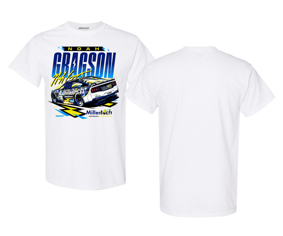NOAH GRAGSON #4 MILLERTECH WHITE 1-SPOT TEE