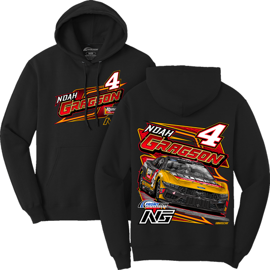 NOAH GRAGSON #4 RUSH TRUCK CENTERS BLACK HOODIE