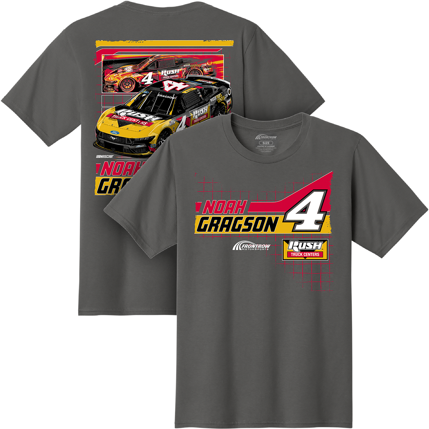 NOAH GRAGSON #4 RUSH CHARCOAL 2-SPOT TEE