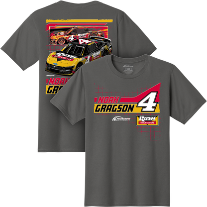 NOAH GRAGSON #4 RUSH CHARCOAL 2-SPOT TEE