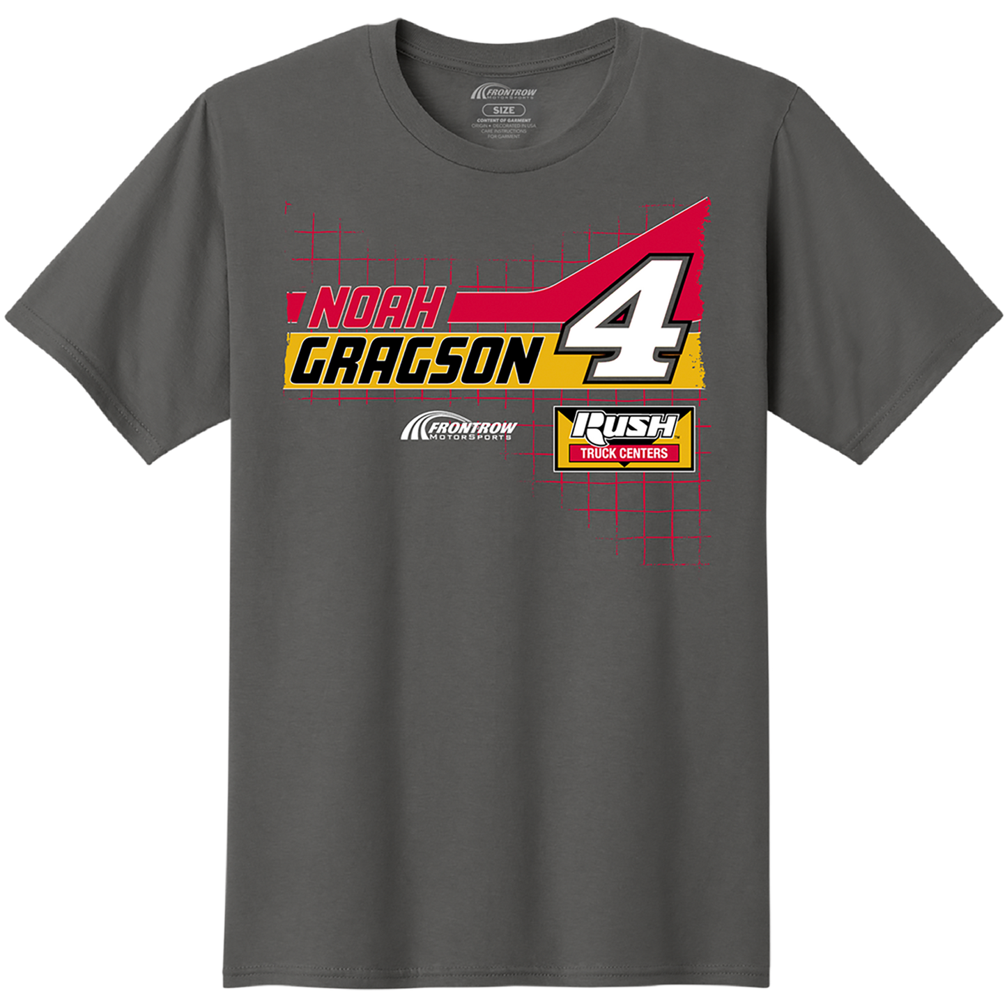 NOAH GRAGSON #4 RUSH CHARCOAL 2-SPOT TEE
