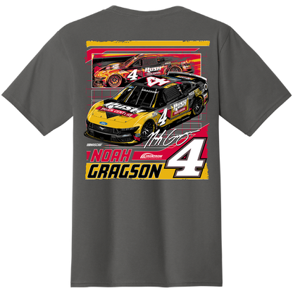 NOAH GRAGSON #4 RUSH CHARCOAL 2-SPOT TEE