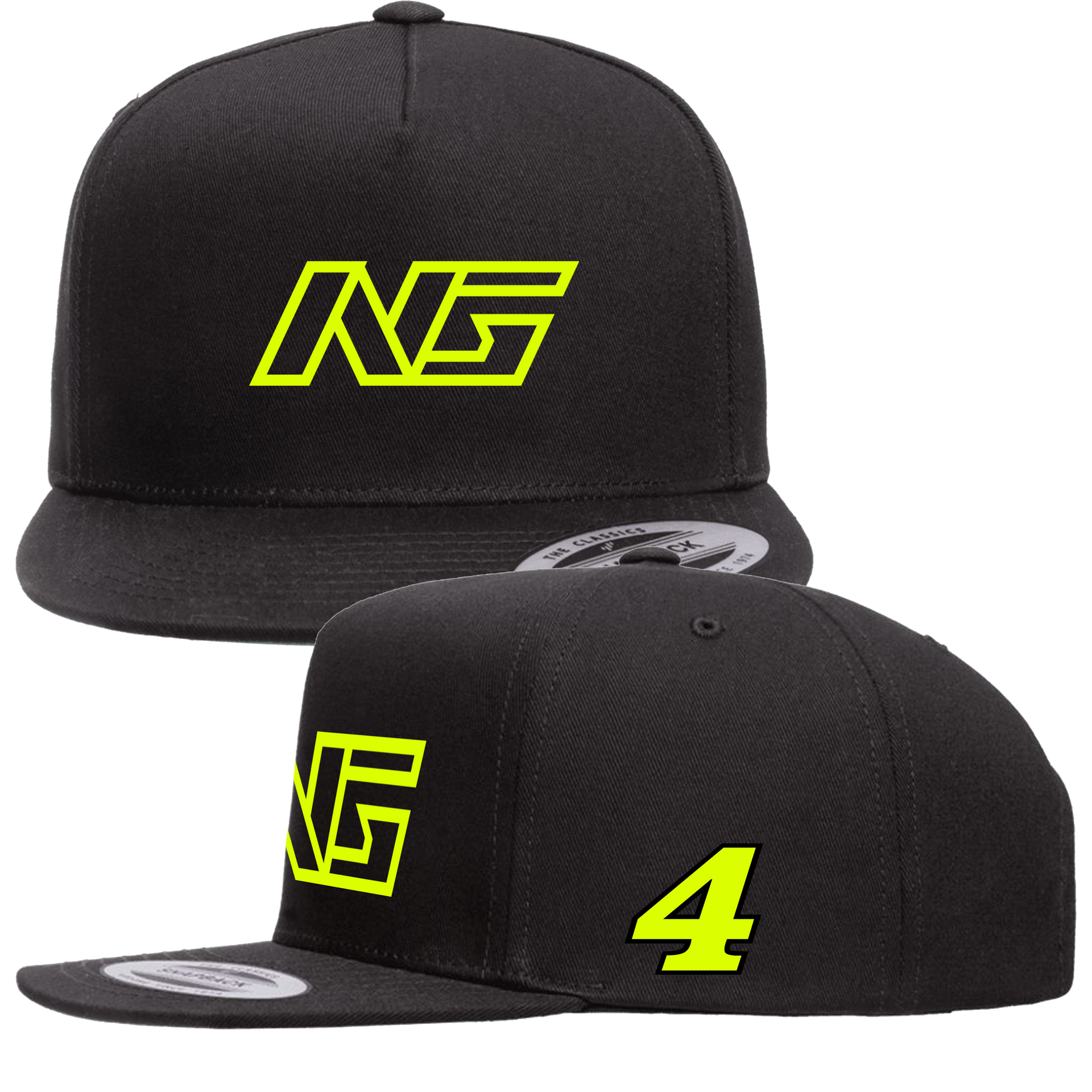 NOAH GRAGSON #4 BLK/BLK SNAPBACK HAT – The Official Noah Gragson