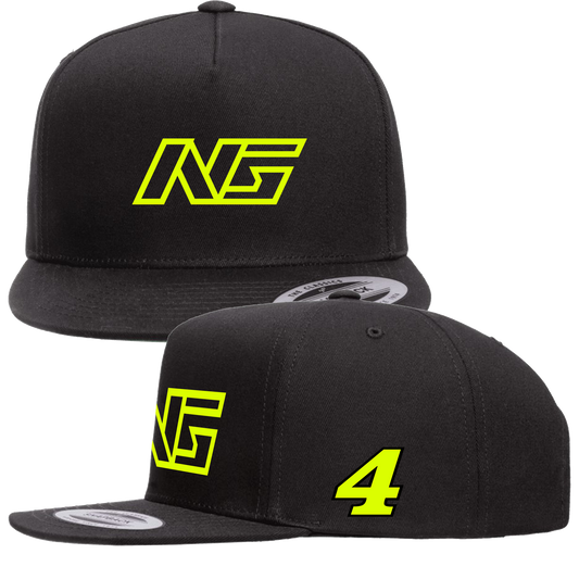 NOAH GRAGSON #4 BLK/BLK SNAPBACK HAT